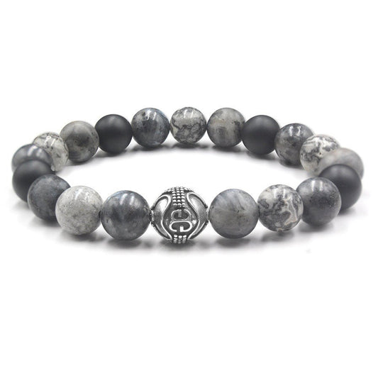 Onyx, Larvikite, and Grey Jasper