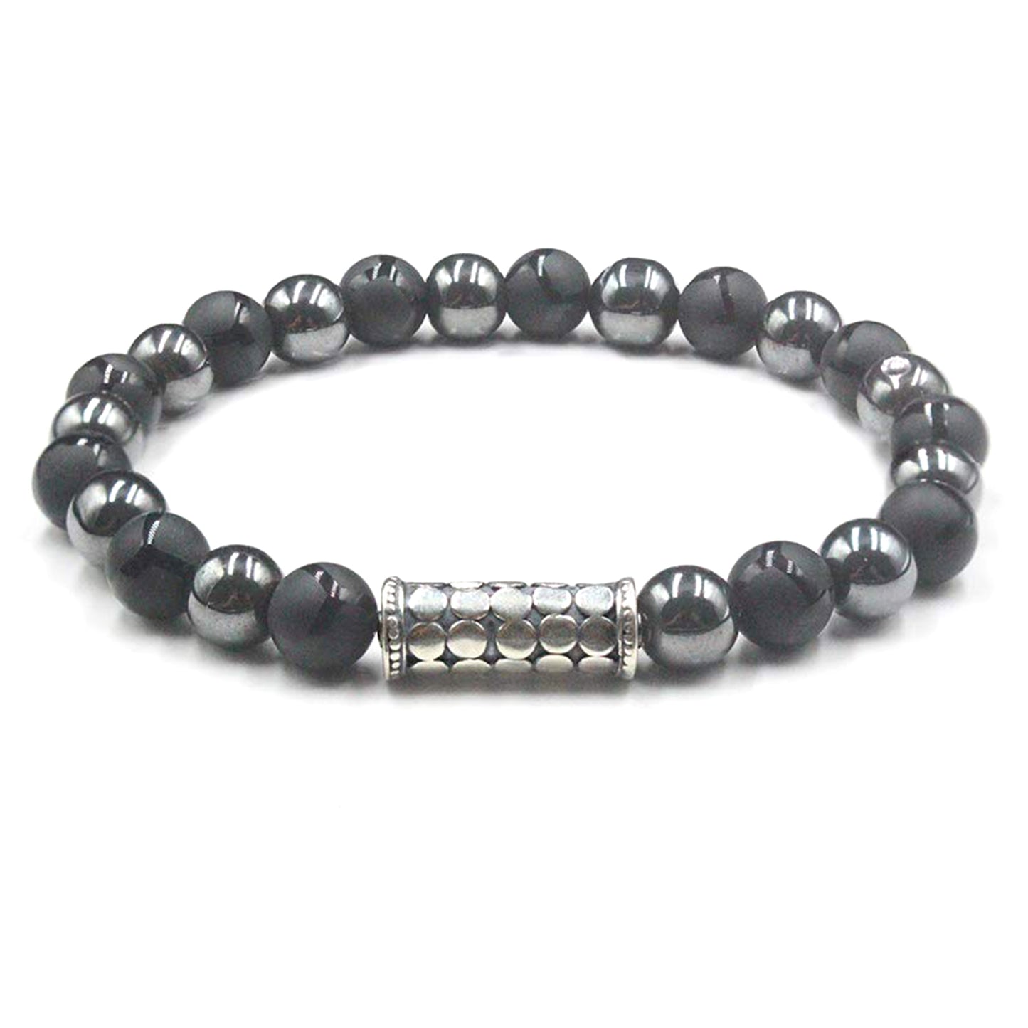Mattschwarzer Onyx und Hämatit