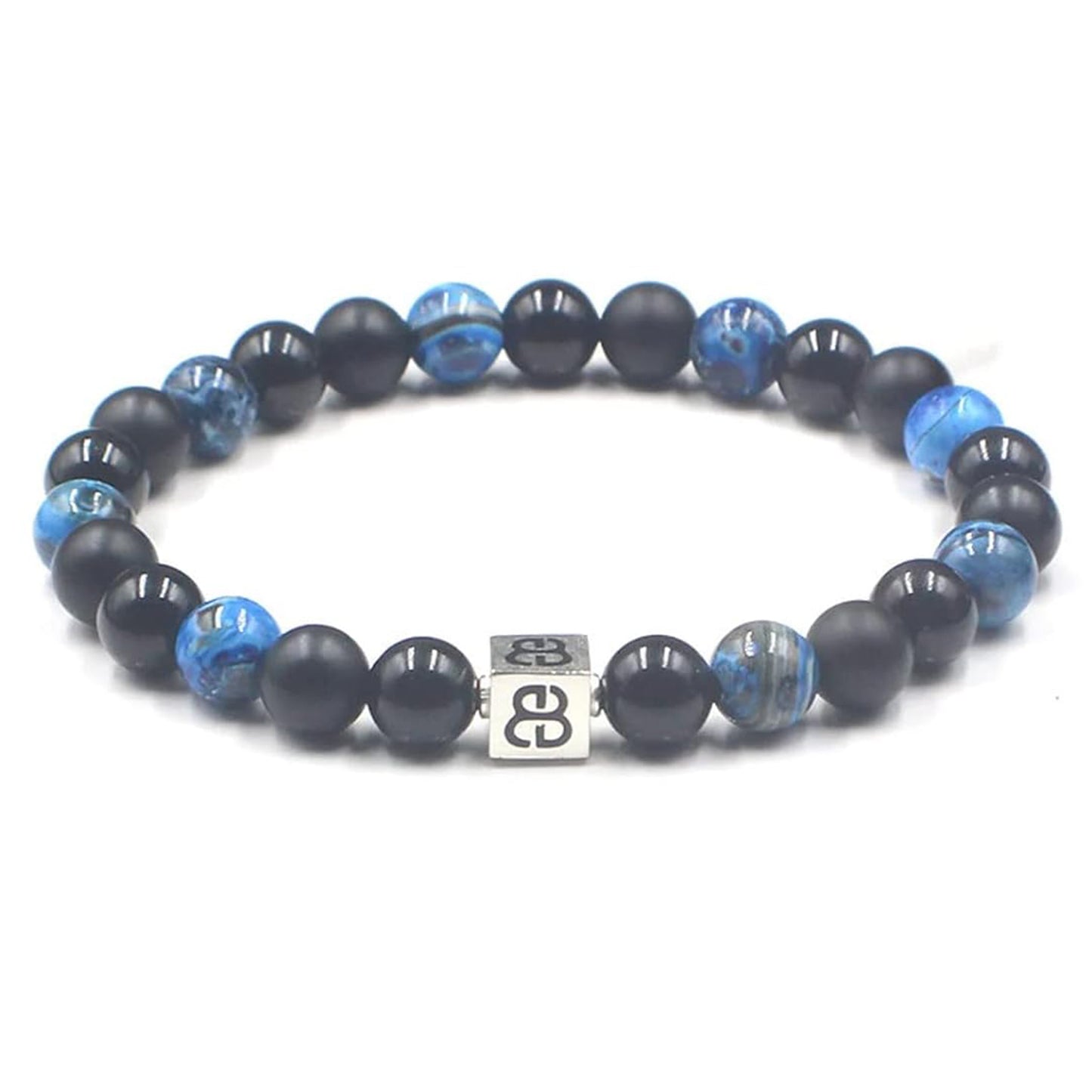 Black Onyx and Blue Agate