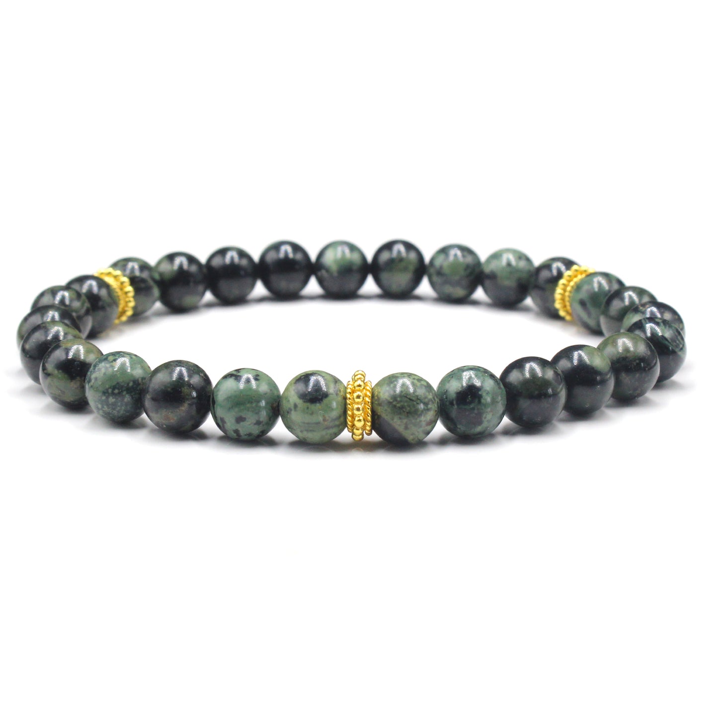 Dark Green Jade and Gold