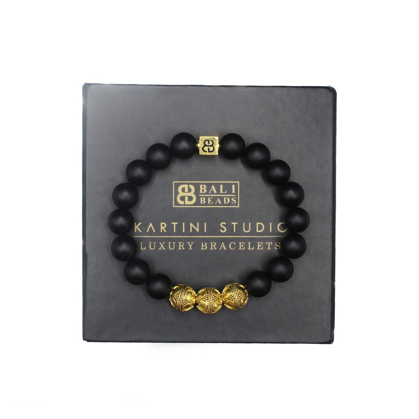 Matte Black Onyx and Gold