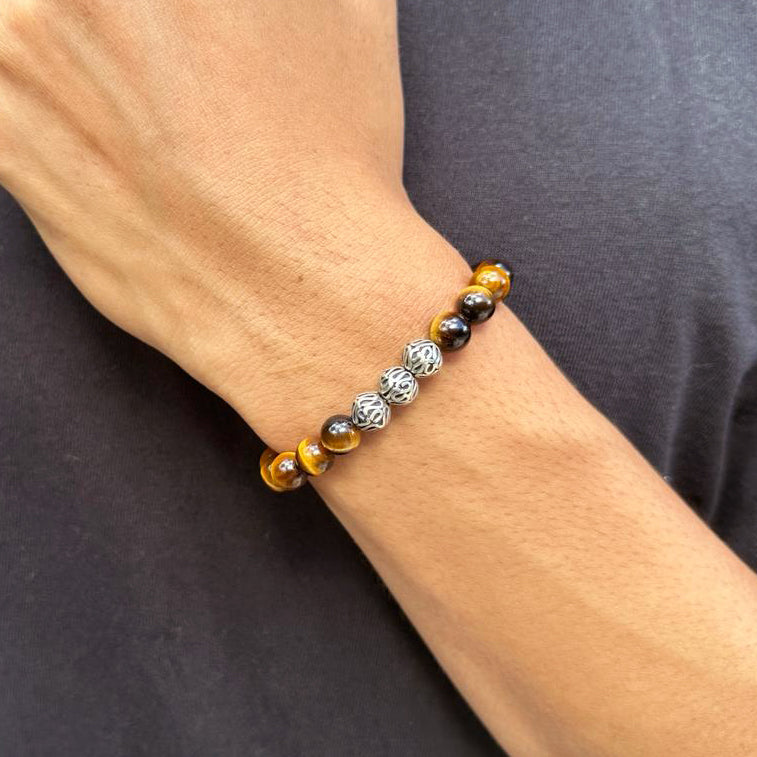 Tigerauge und Sterling Silber