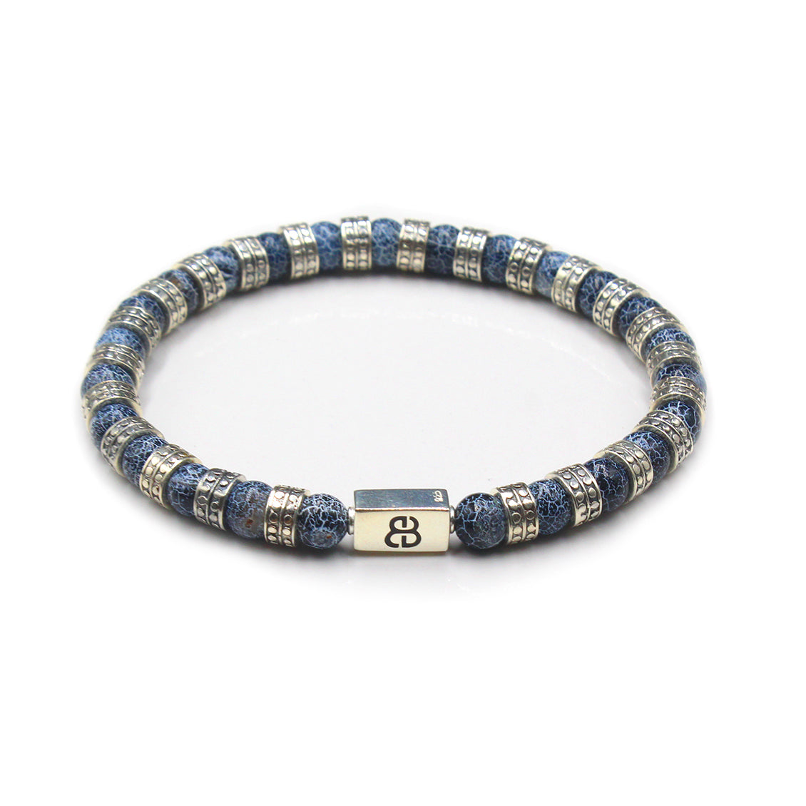 Blue Crackled Agate