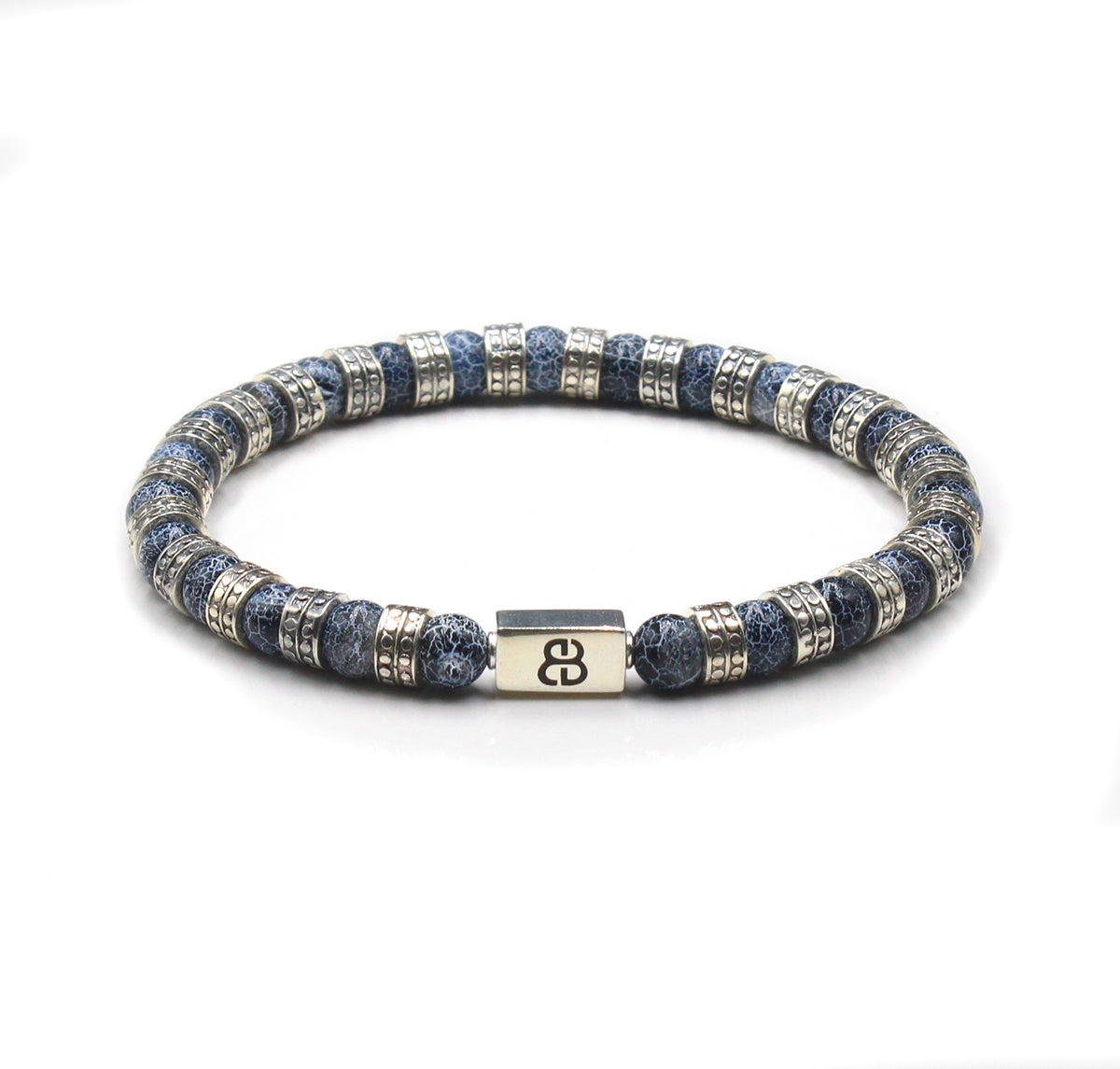 Blue Crackled Agate