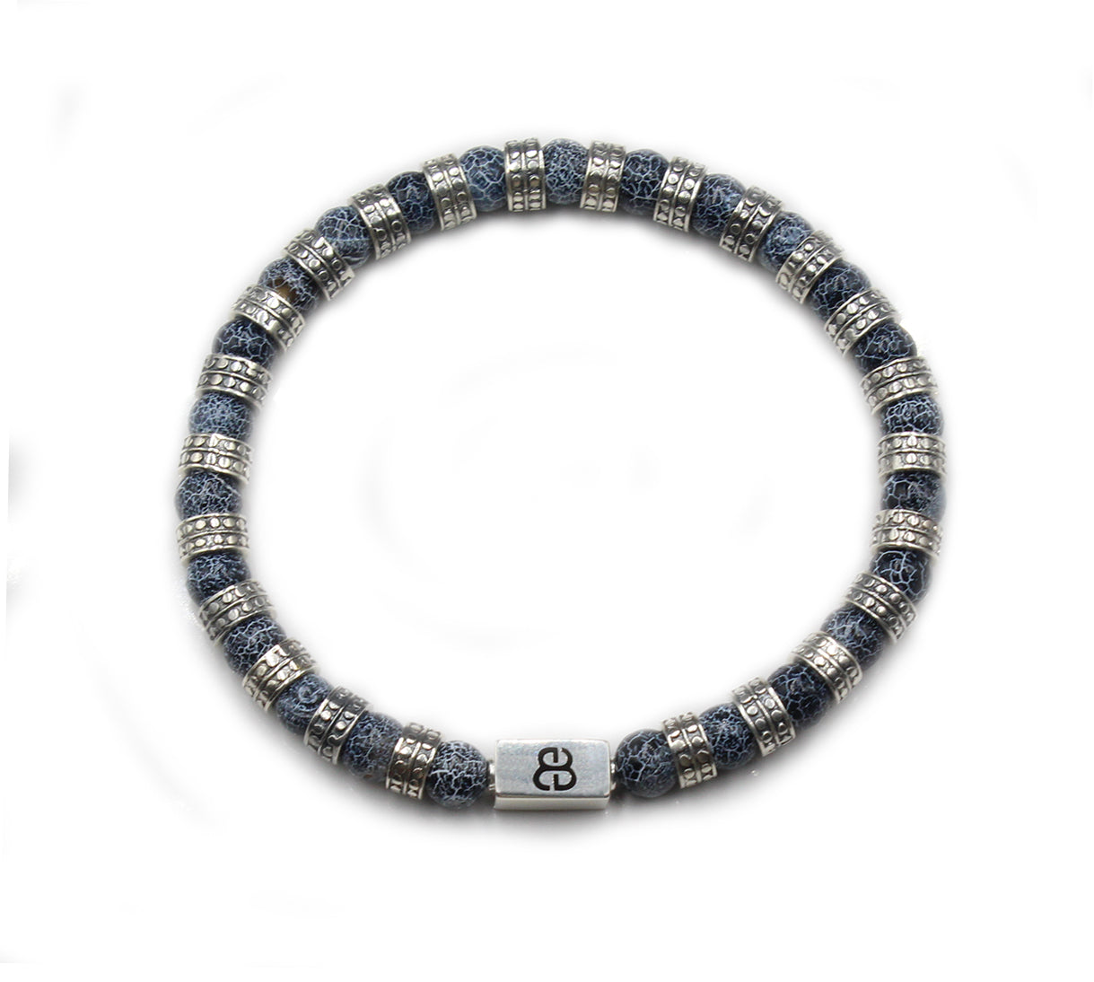 Blue Crackled Agate