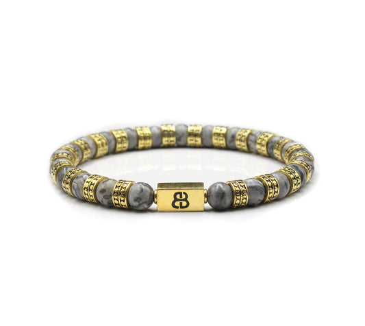 Gray Jasper and Gold