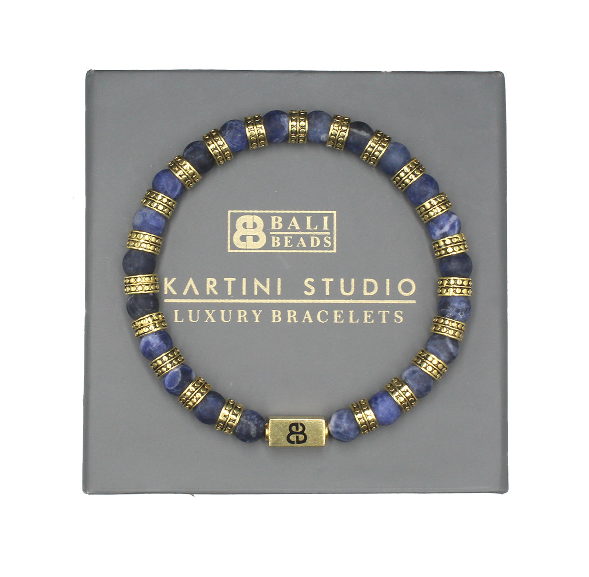 Matte Sodalite and Gold