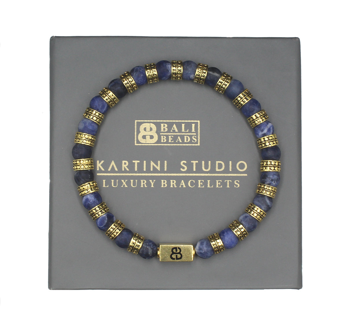 Matte Sodalite and Gold