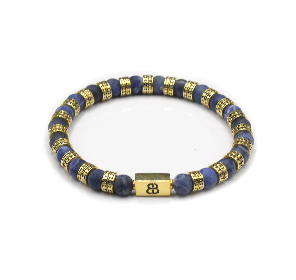 Matte Sodalite and Gold