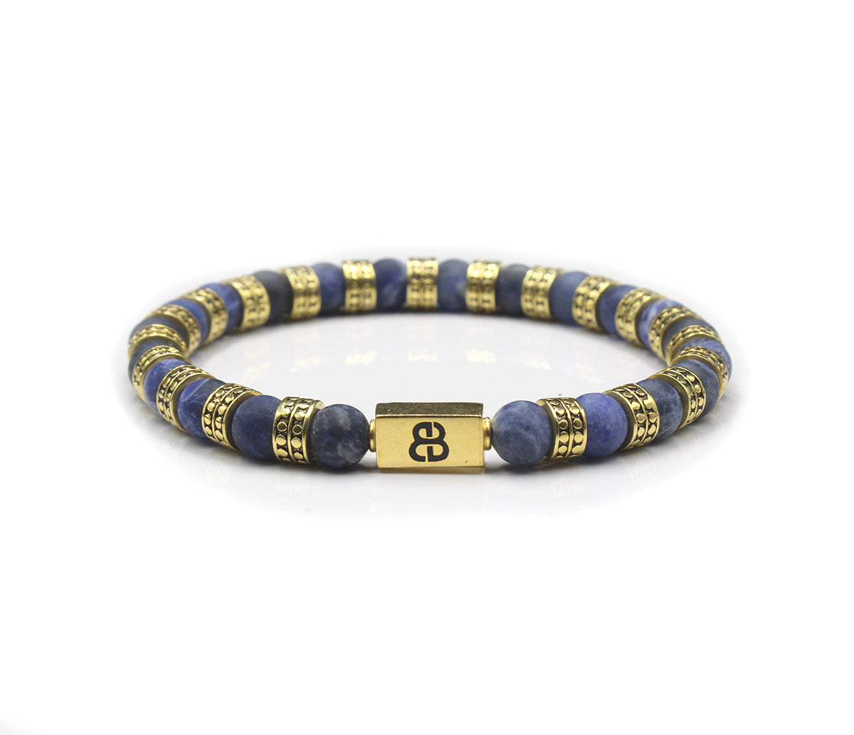 Matte Sodalite and Gold