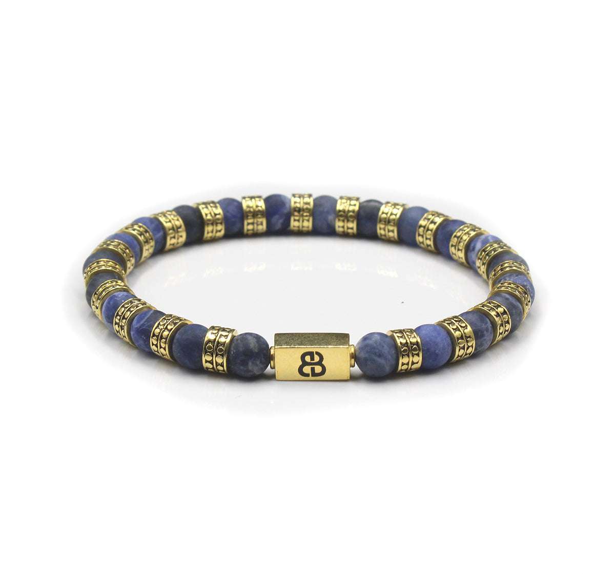 Matte Sodalite and Gold