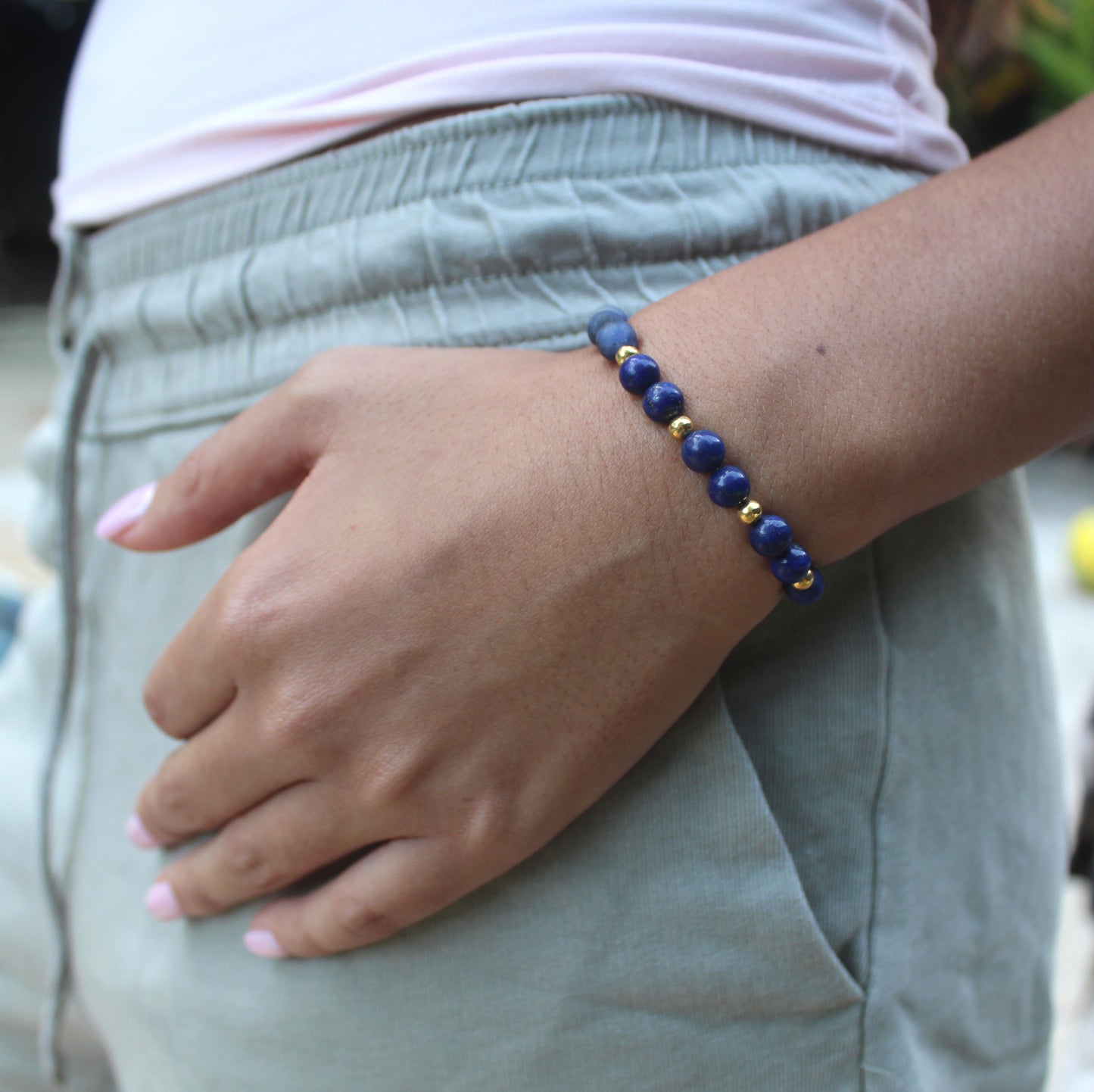 Lapislazuli und matter Sodalith