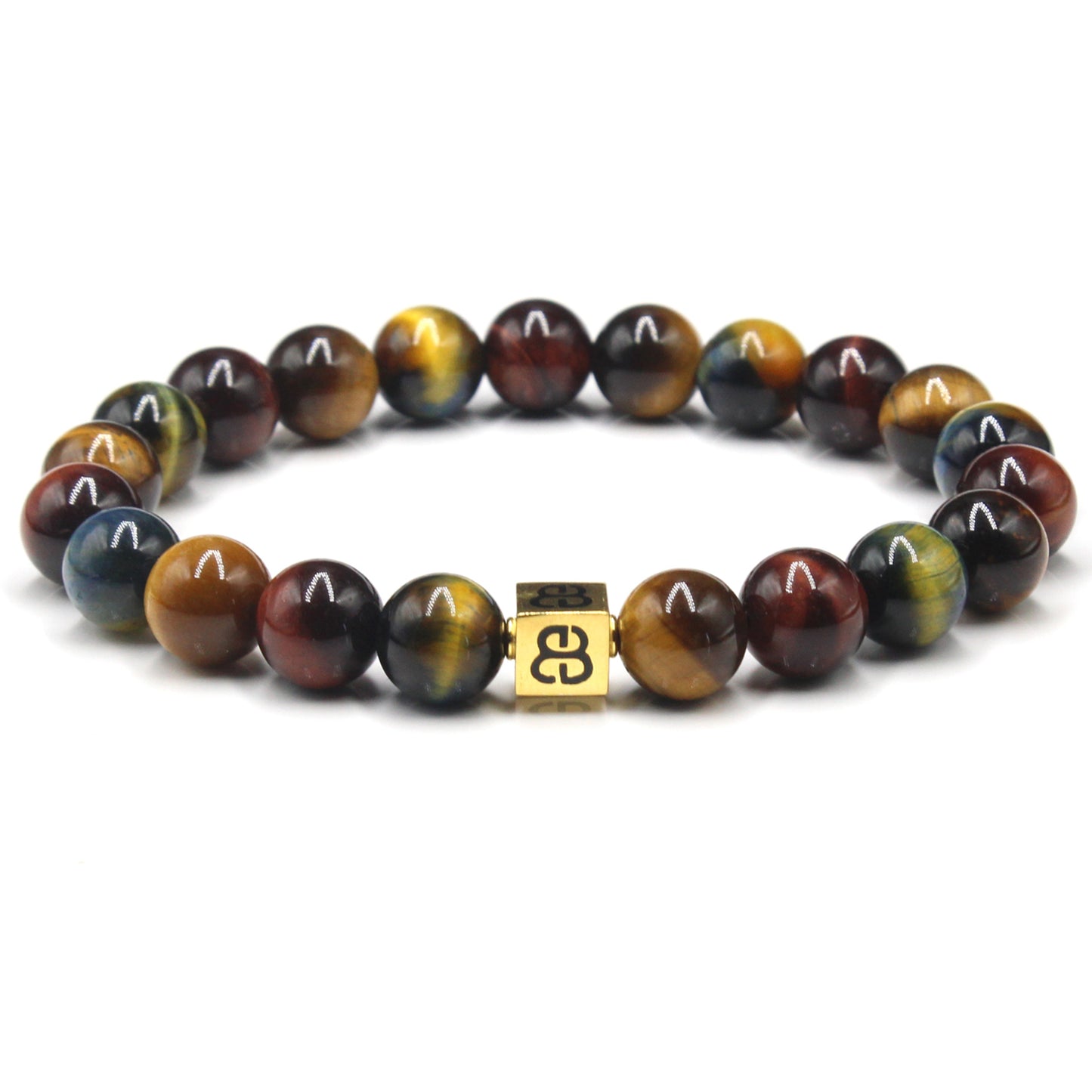 Gemischtes Tigerauge und Gold