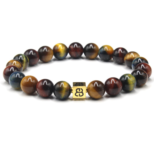 Gemischtes Tigerauge und Gold