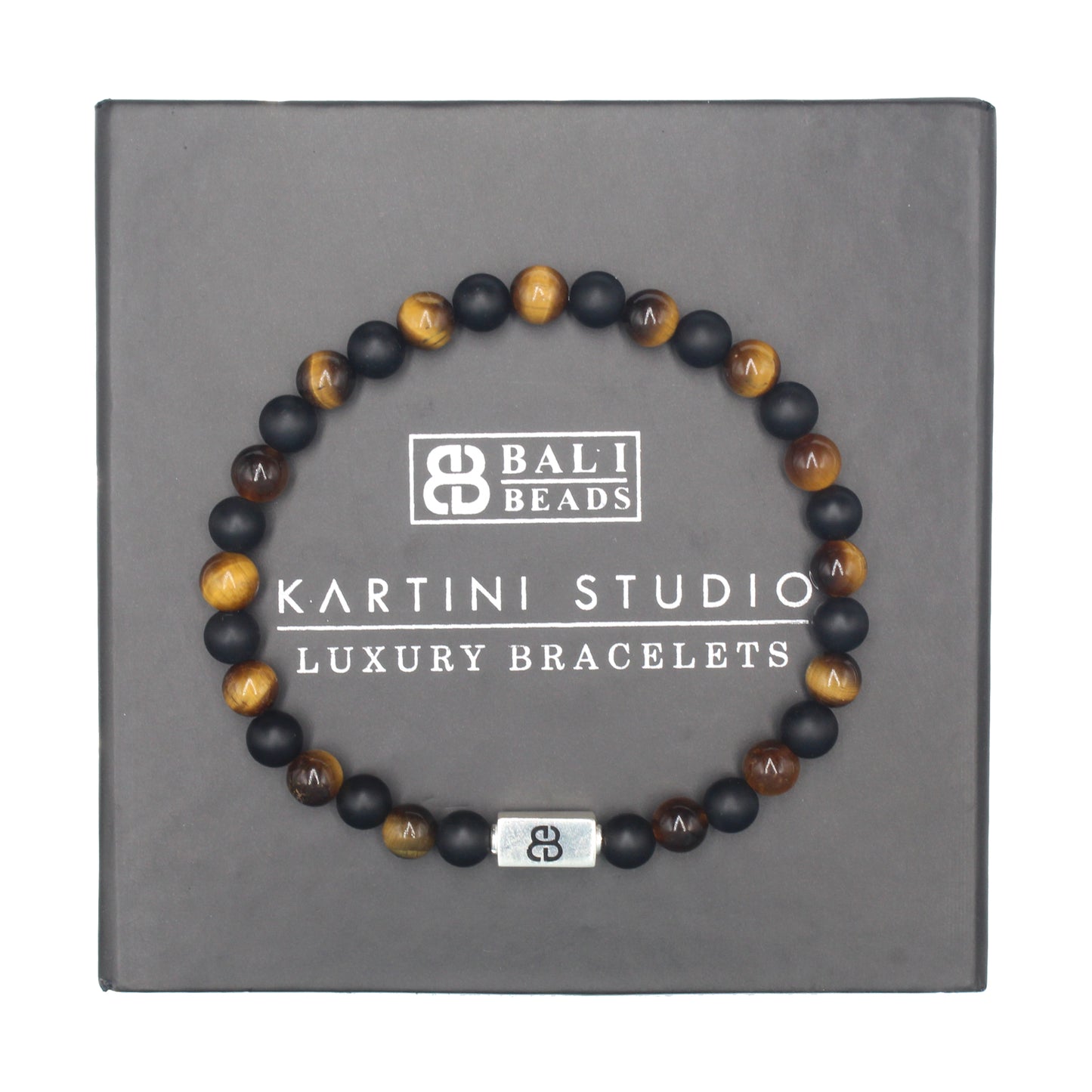 Tigerauge und matter Onyx