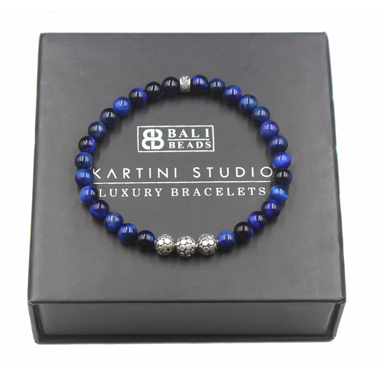 Blue Tiger's Eye and Sterling Silver