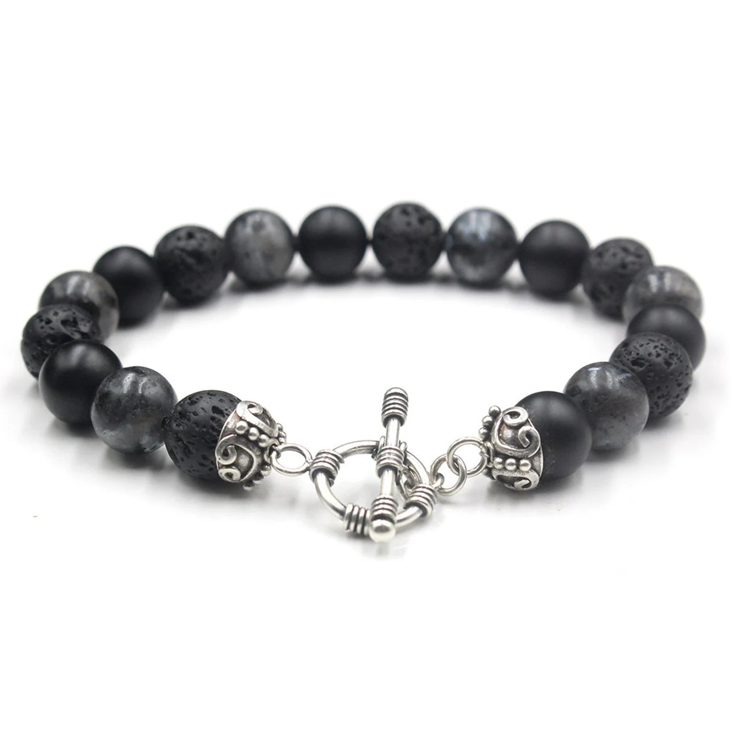 Labradorit, Lava und Onyx