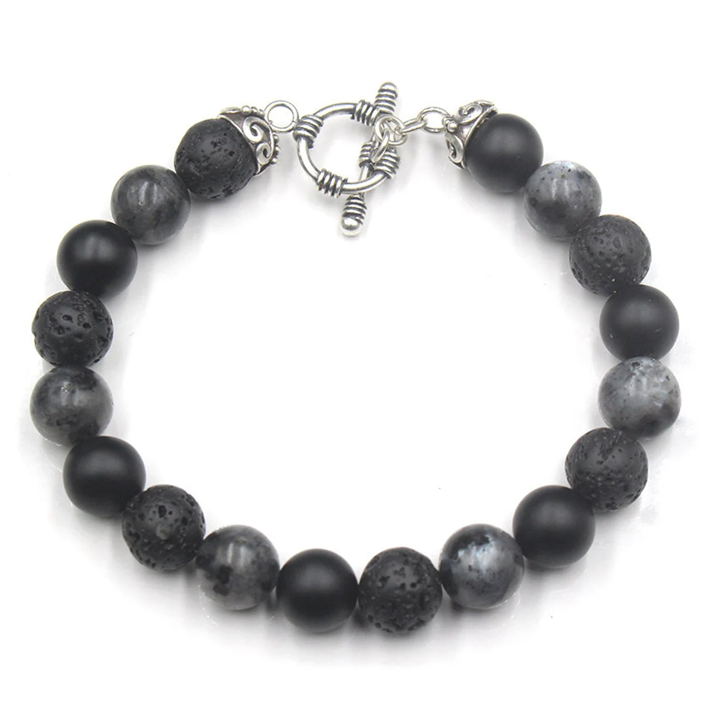 Labradorit, Lava und Onyx