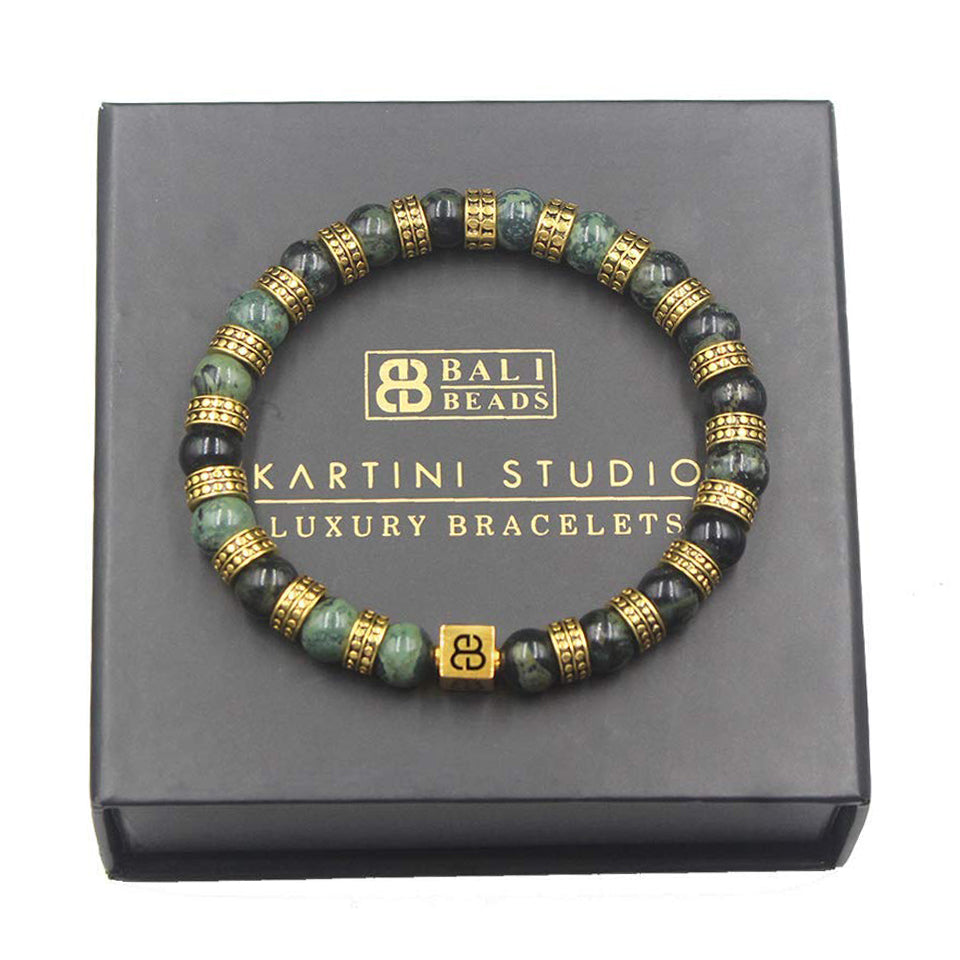 Nephrit-Jade und Gold