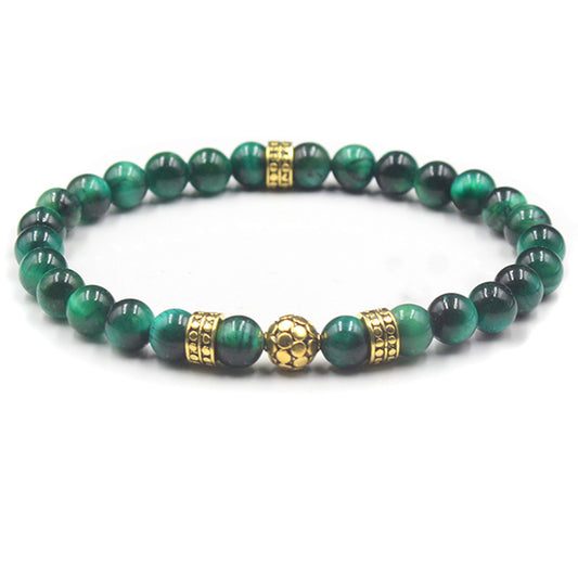 Grünes Tigerauge und Gold