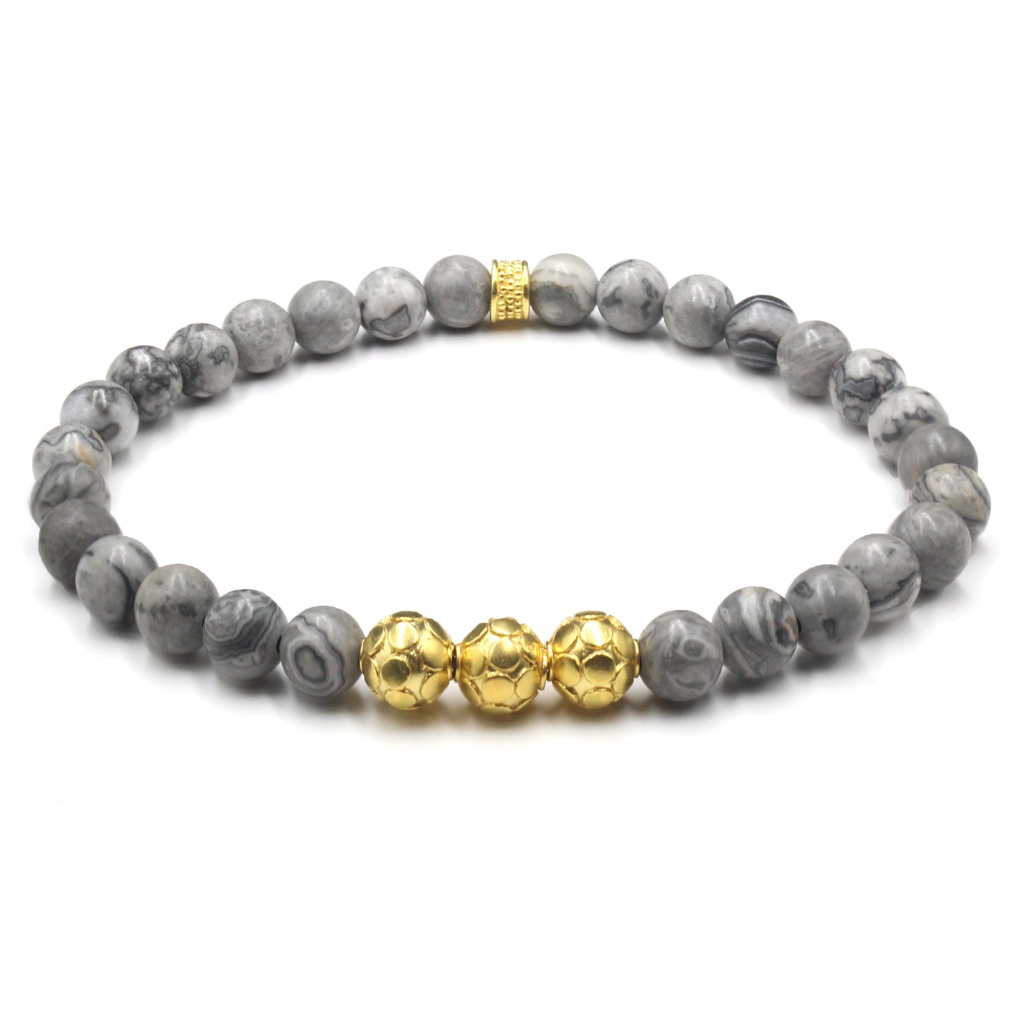 Gray Jasper and Gold
