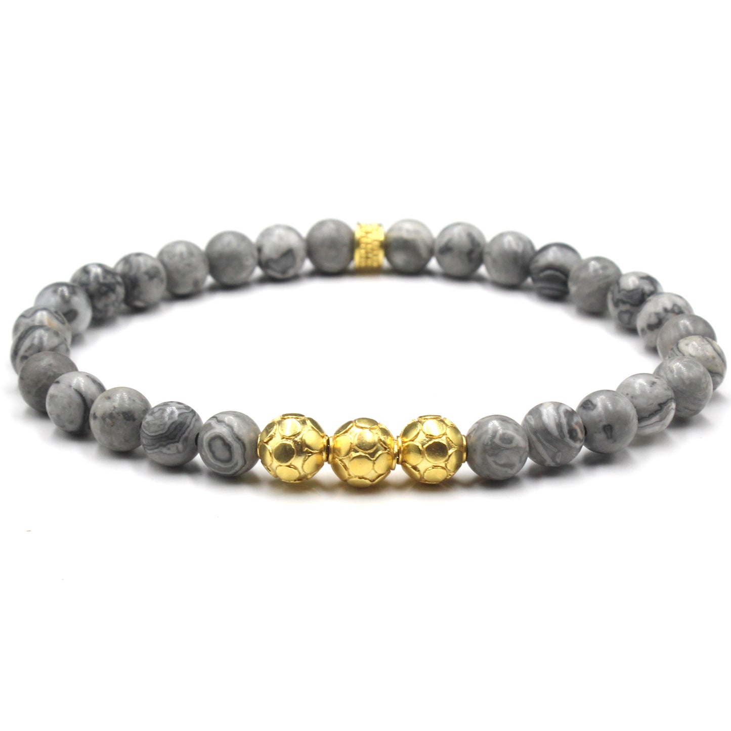 Gray Jasper and Gold