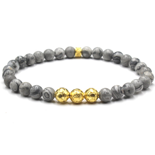 Gray Jasper and Gold