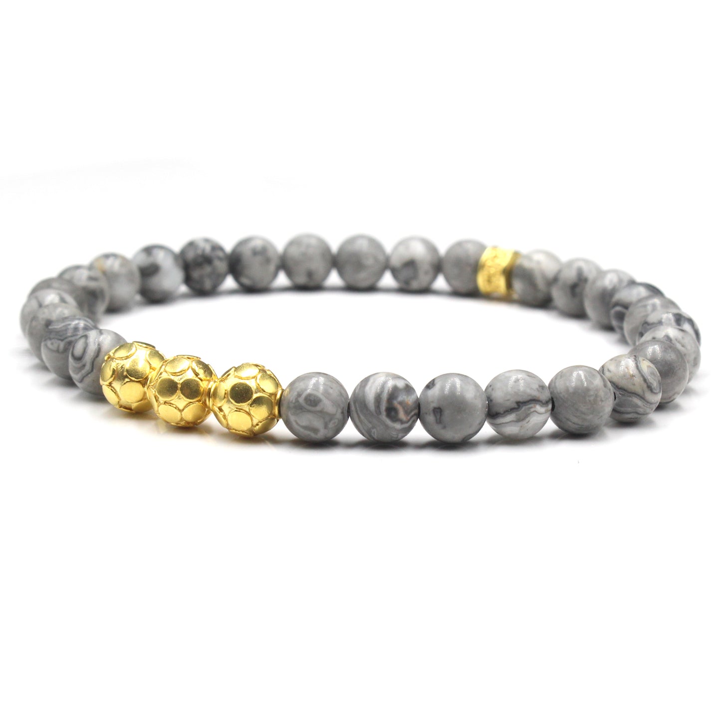 Gray Jasper and Gold