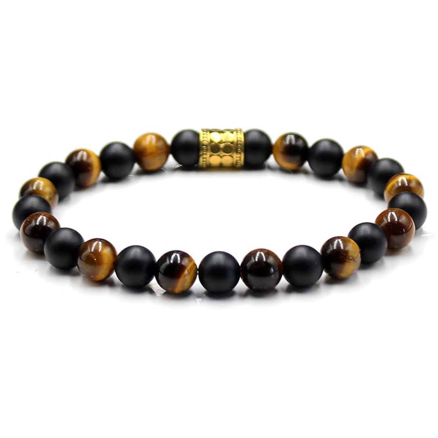 Tigerauge und schwarzer Onyx