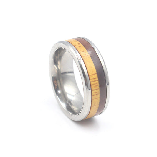 Ring aus Merbau- und Jackfruchtholz