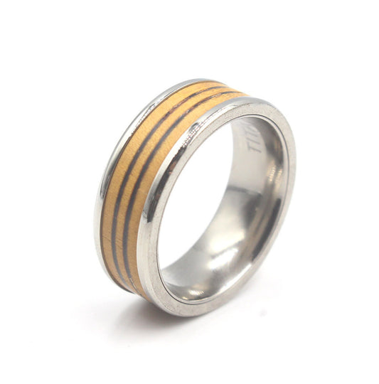 Ring aus Jackfrucht und Merbauholz