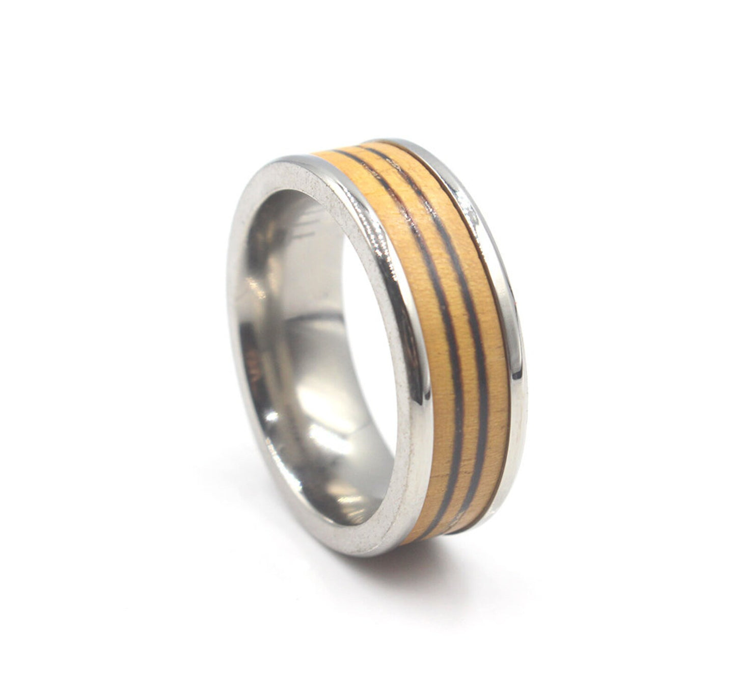 Ring aus Jackfrucht und Merbauholz