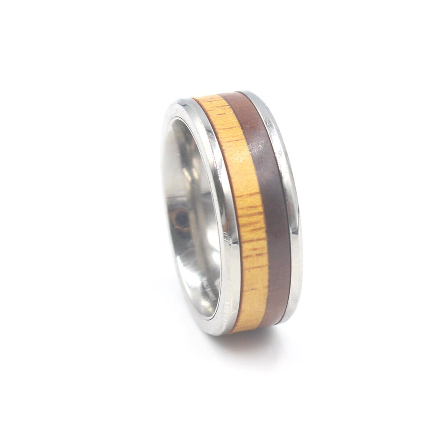 Ring aus Merbau- und Jackfruchtholz