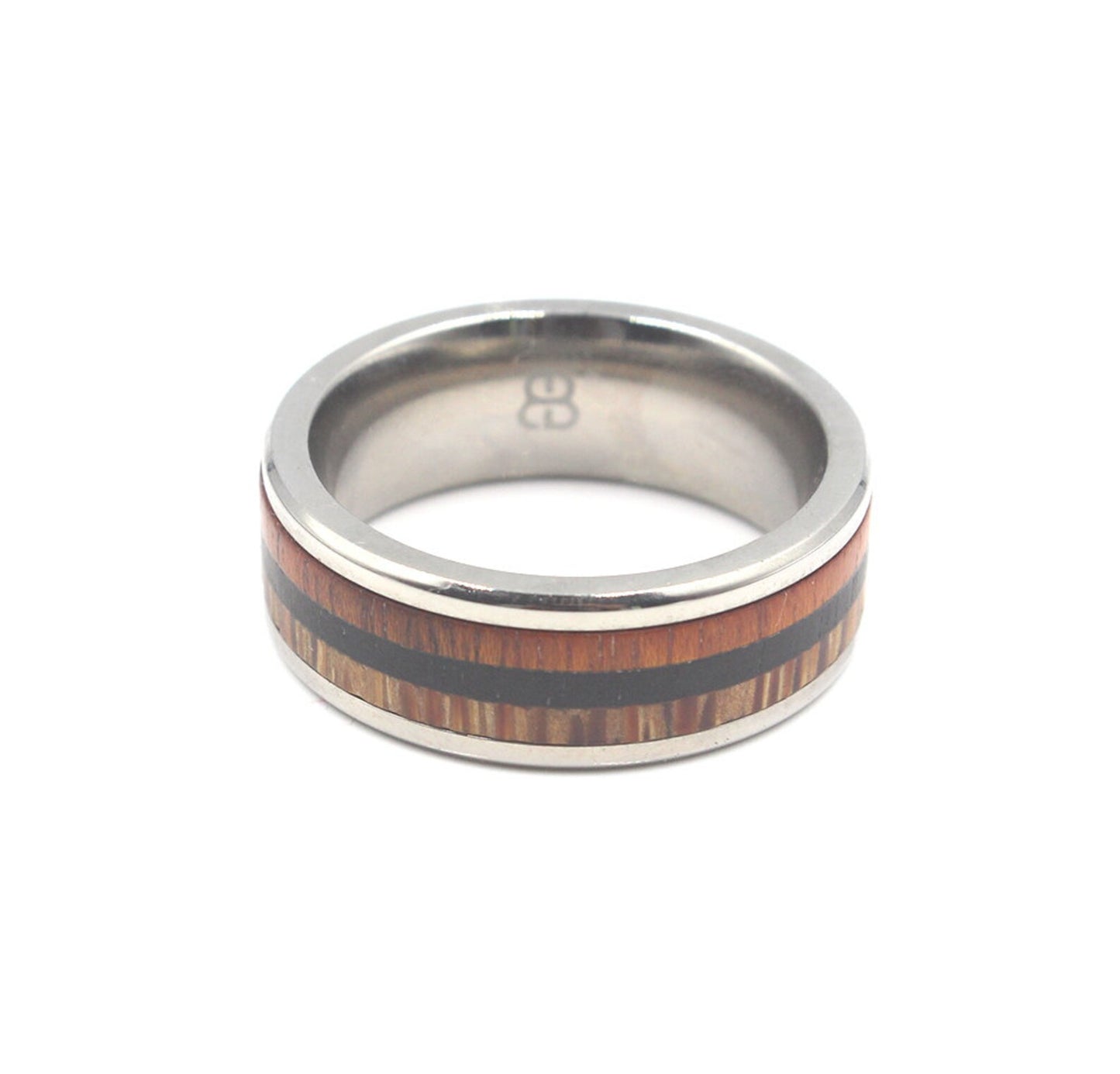 Ring aus Kokosnussholz, Arangholz und Mahagoni