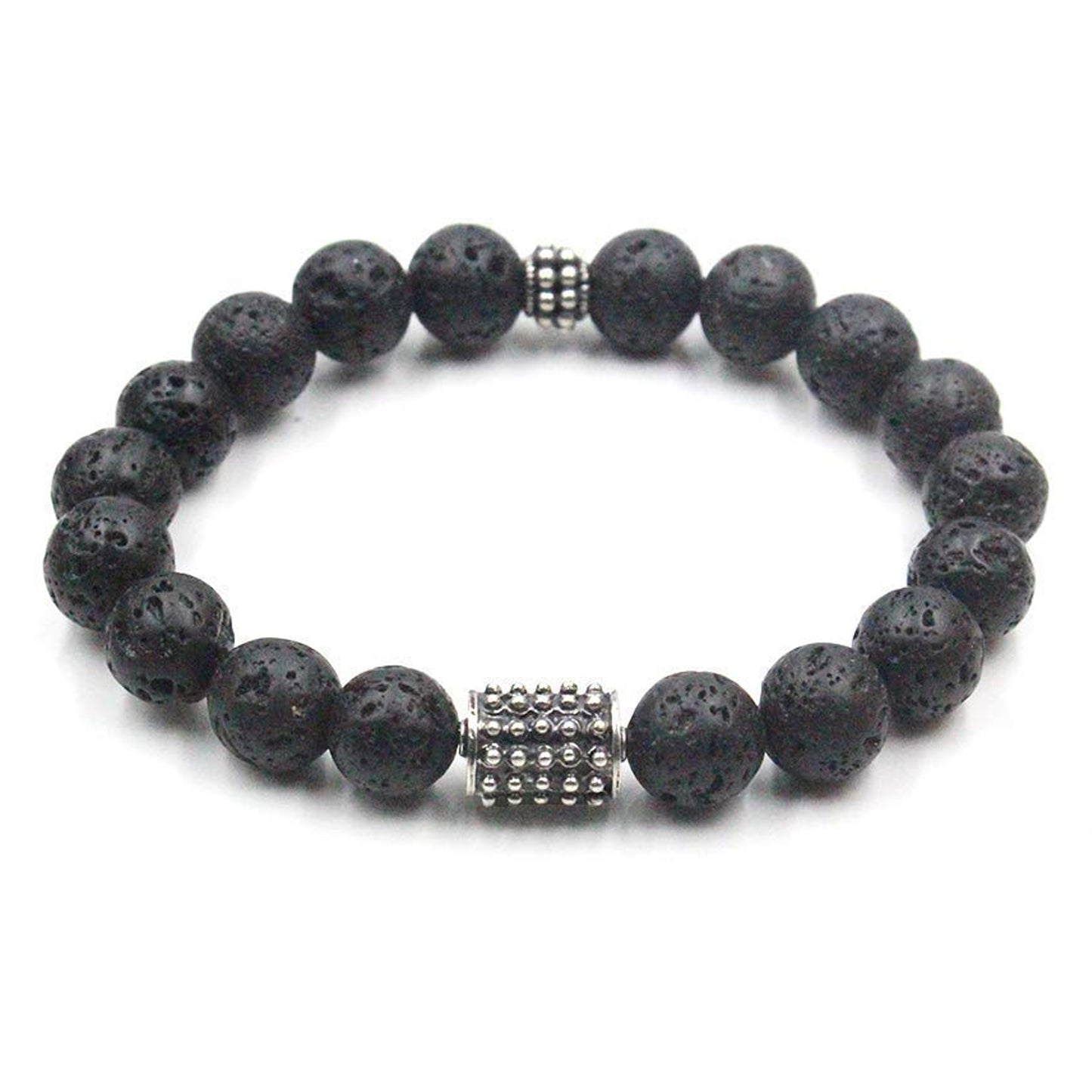 Volcanic Lava and Sterling Silver