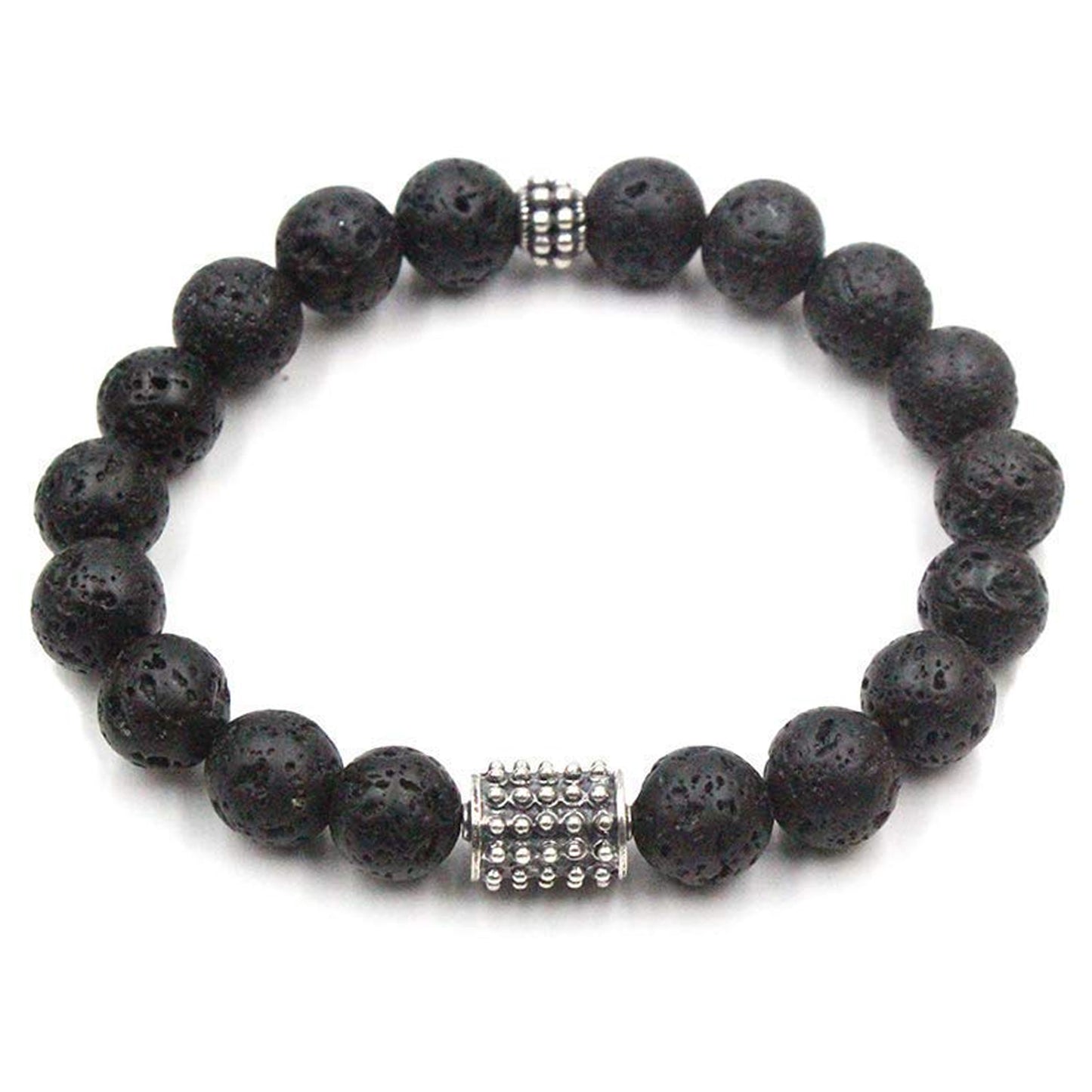 Volcanic Lava and Sterling Silver