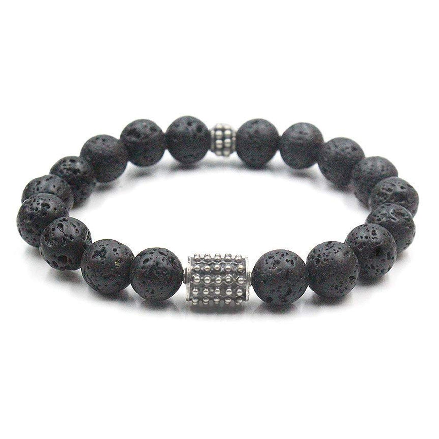 Volcanic Lava and Sterling Silver