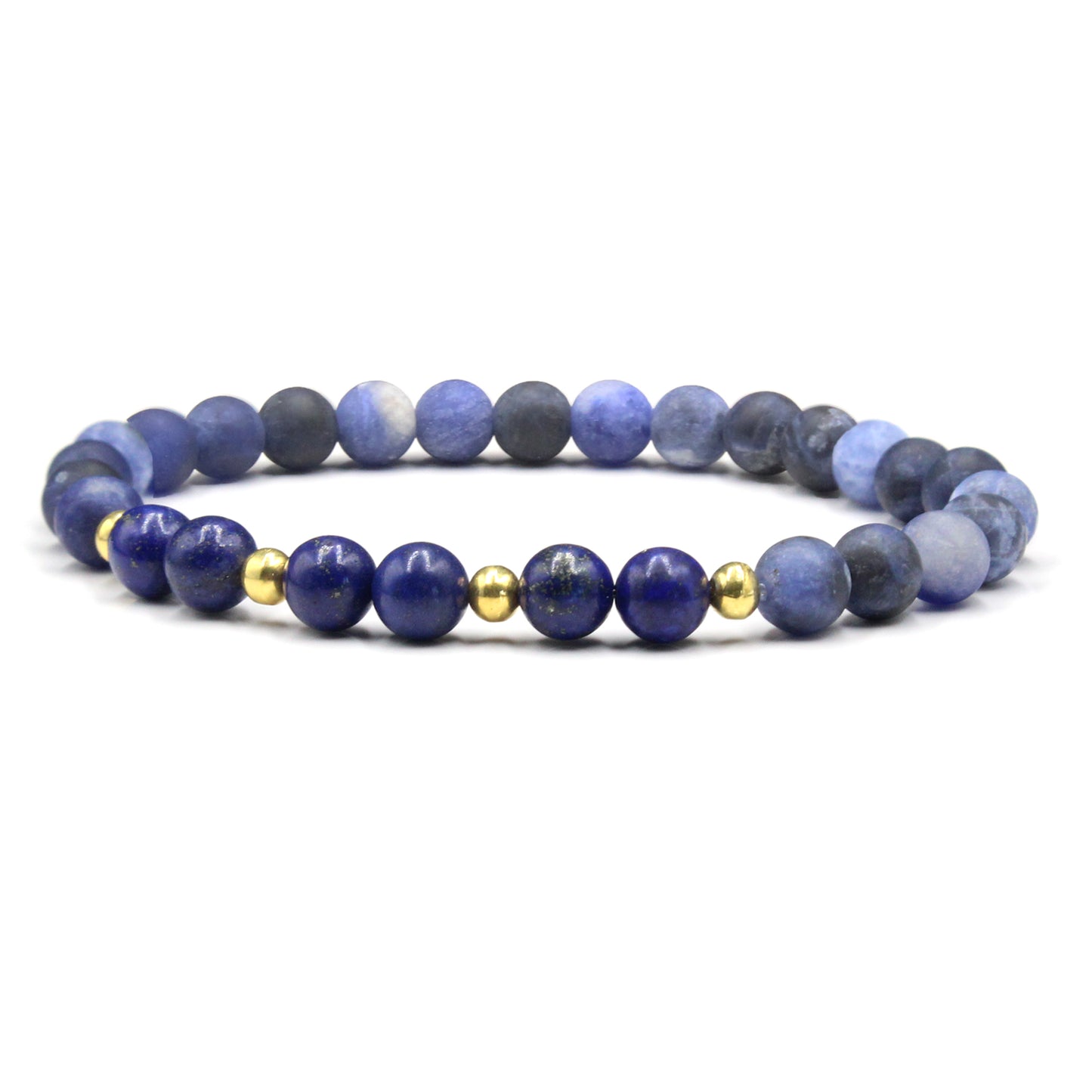 Lapislazuli und matter Sodalith