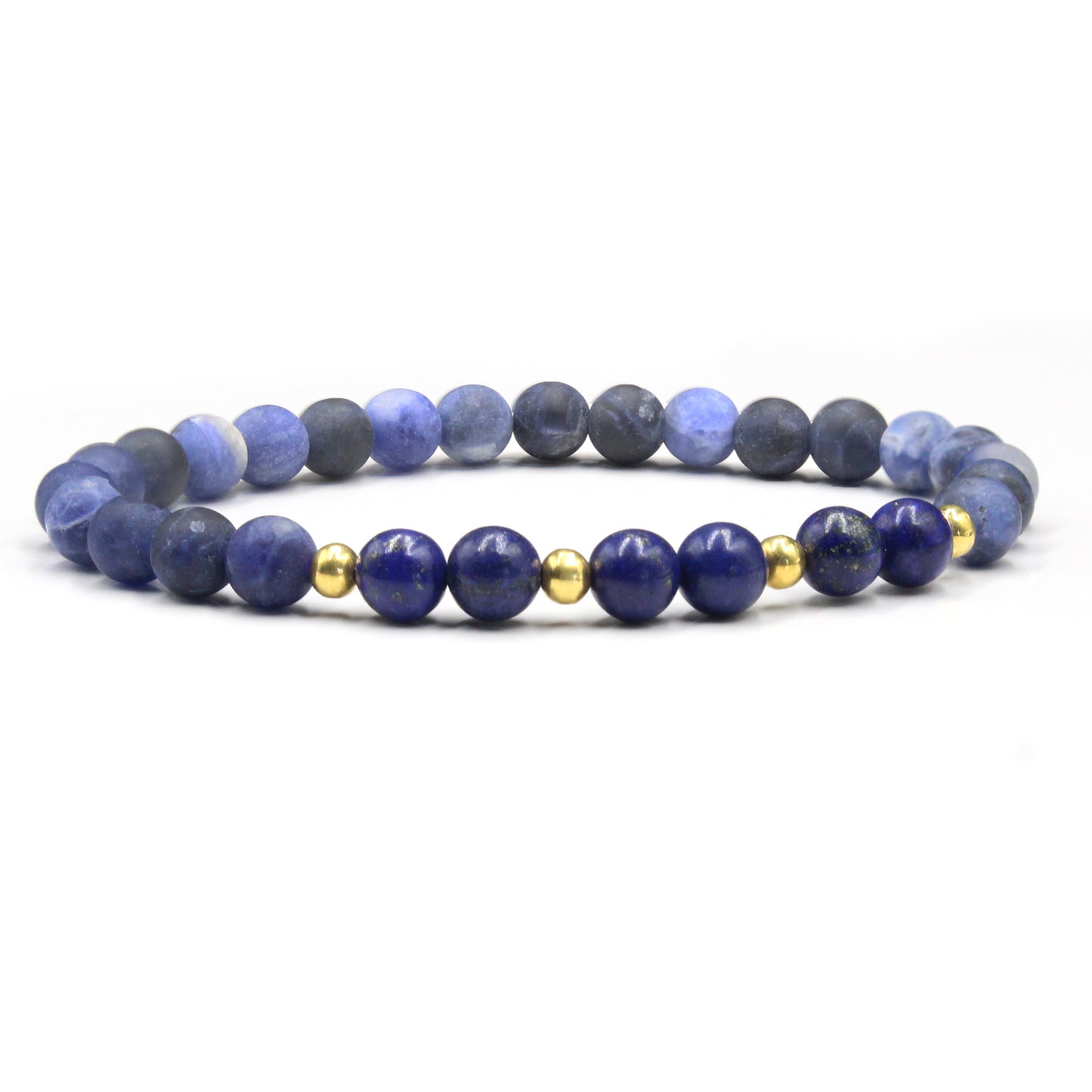Lapislazuli und matter Sodalith