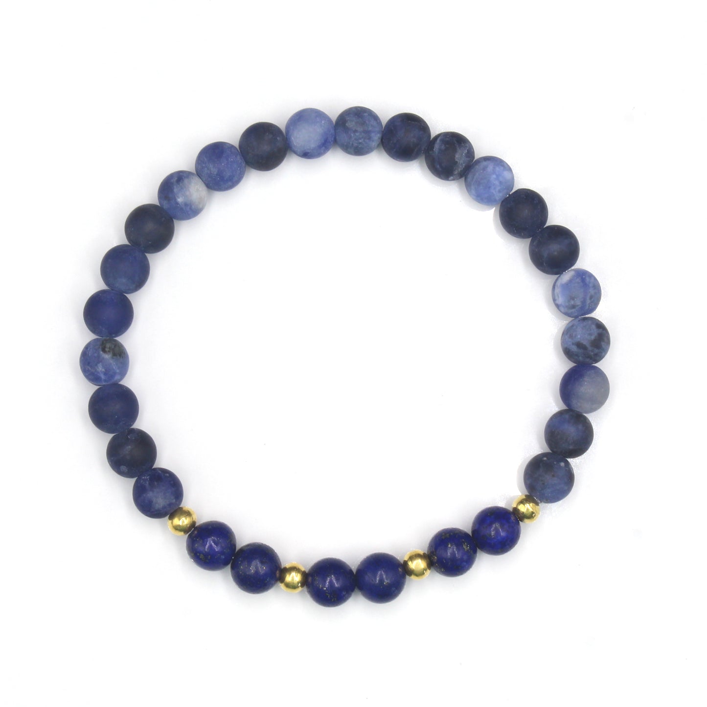 Lapislazuli und matter Sodalith