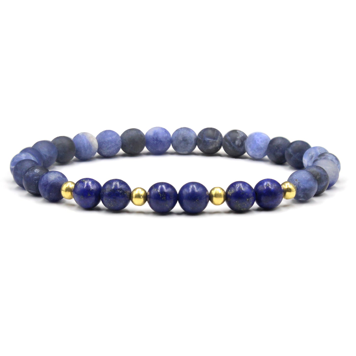 Lapislazuli und matter Sodalith