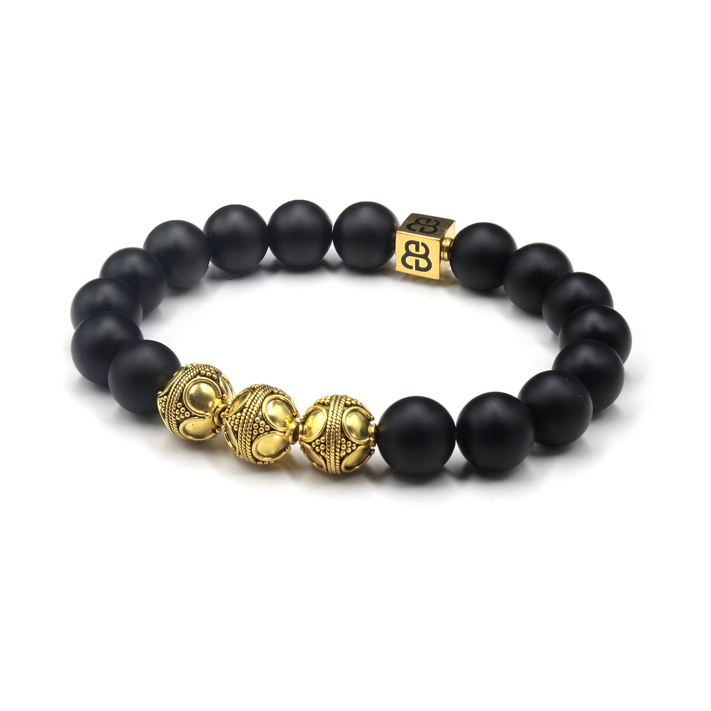 Matte Black Onyx and Gold