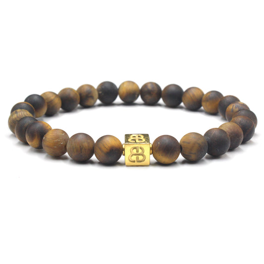 Matte Tiger Eye and Gold