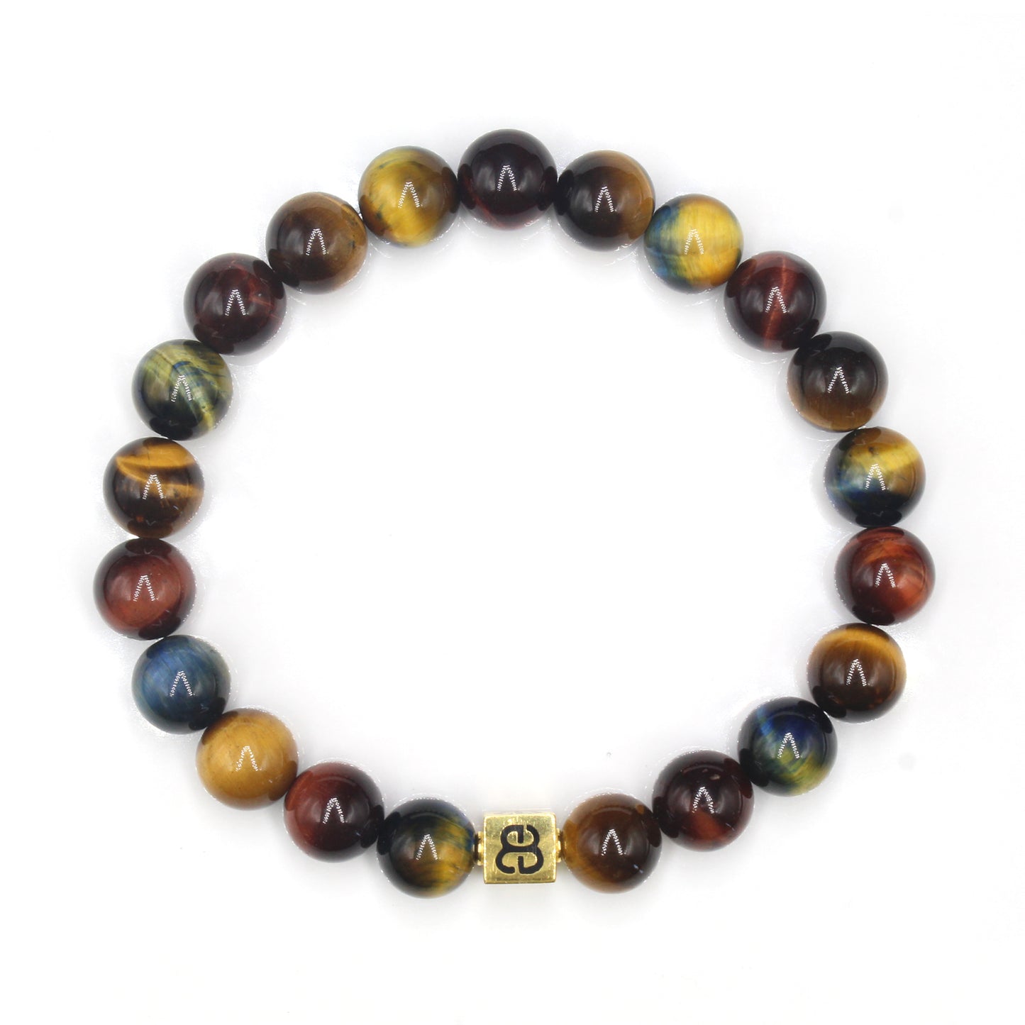 Gemischtes Tigerauge und Gold