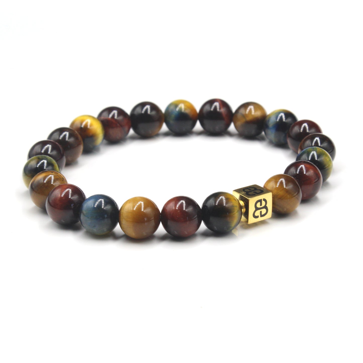 Gemischtes Tigerauge und Gold
