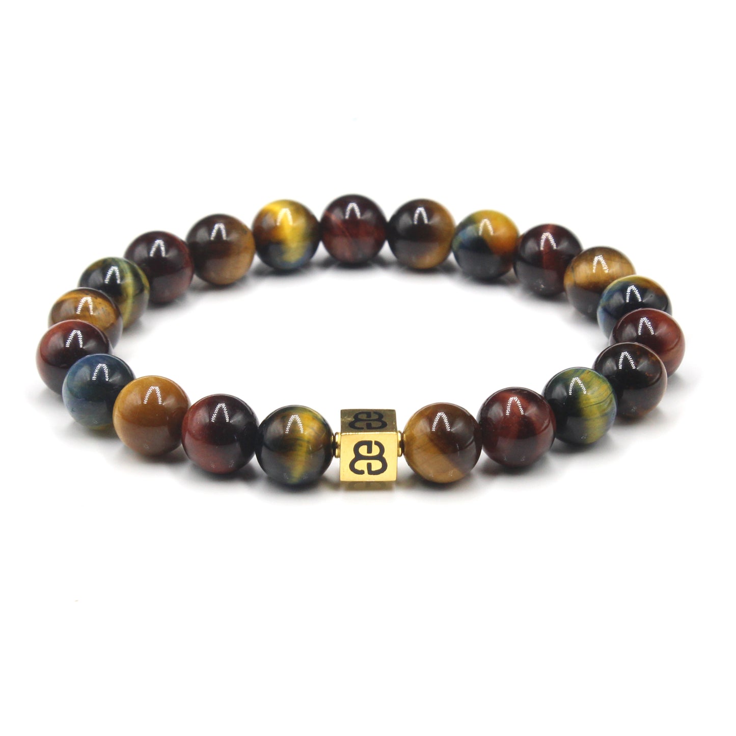 Gemischtes Tigerauge und Gold