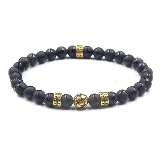 Mattschwarzer Onyx und Gold