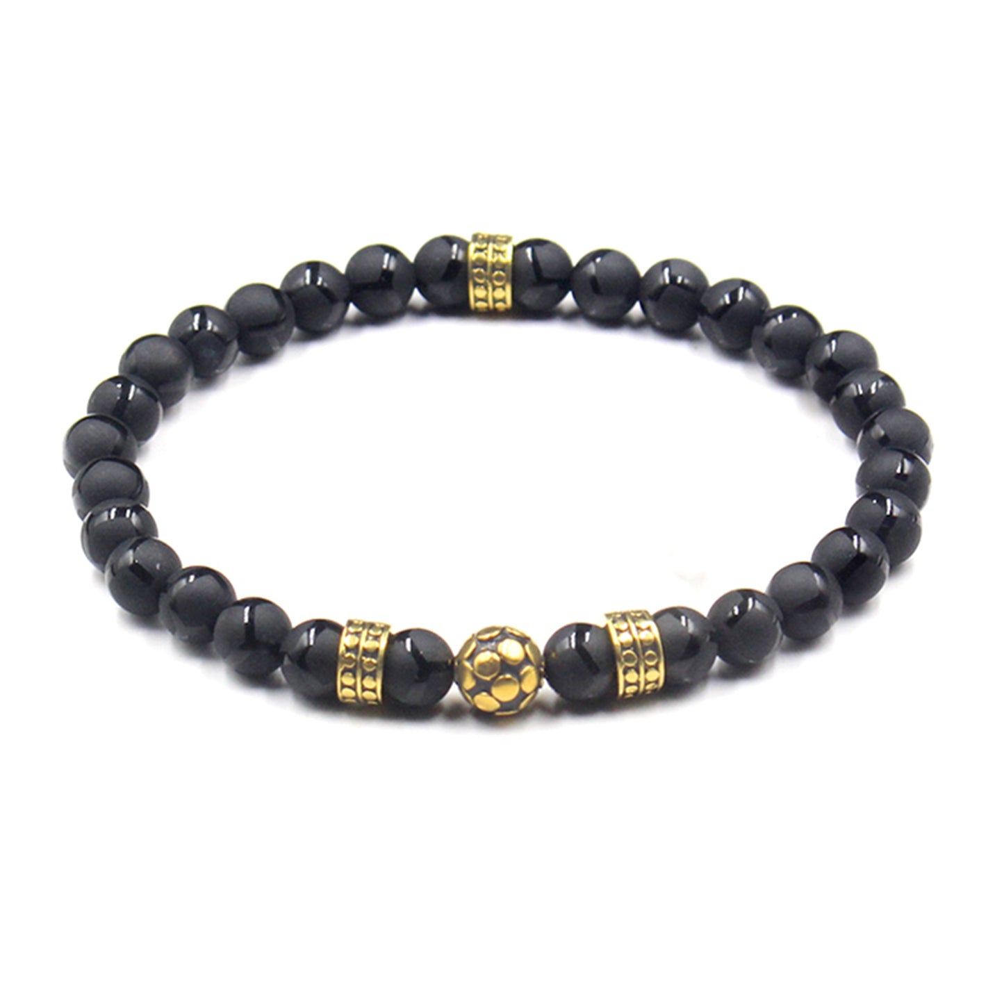 Mattschwarzer Onyx und Gold