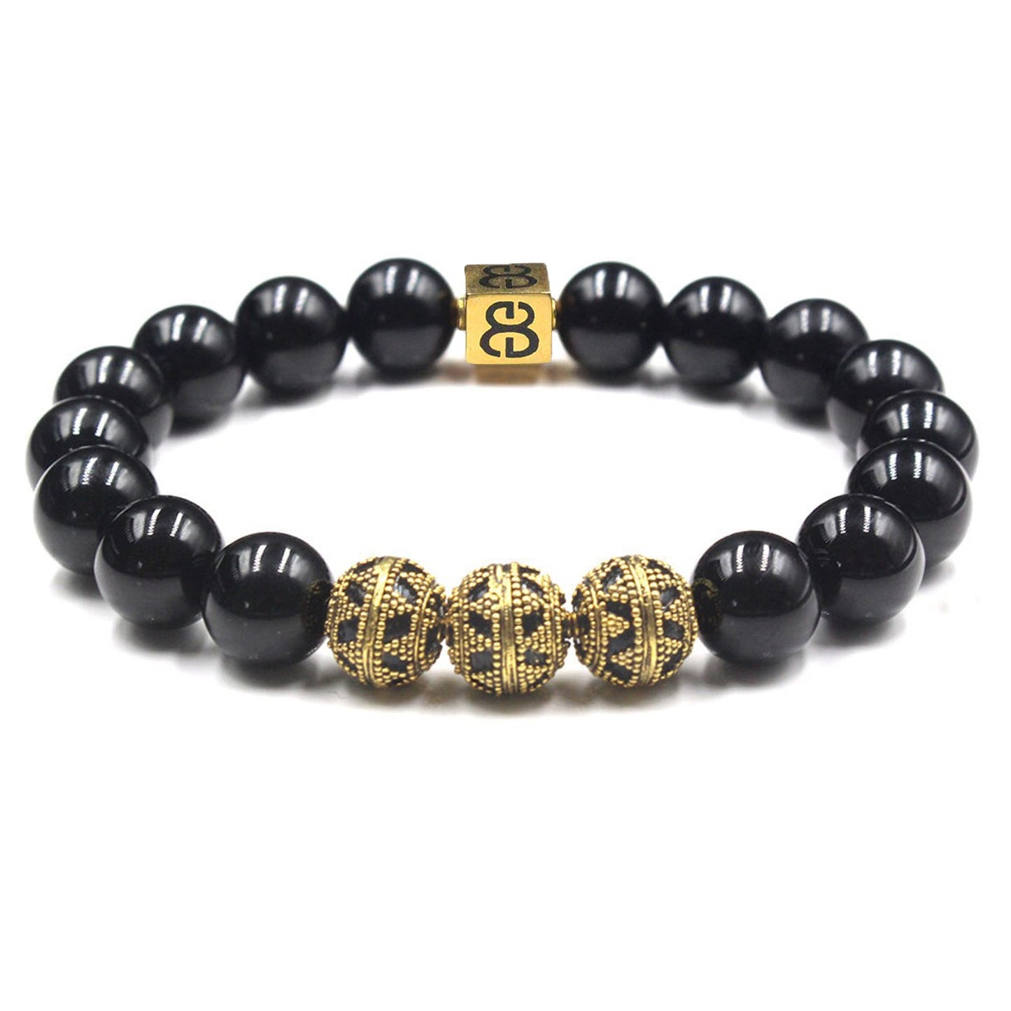 Black Obsidian and Gold