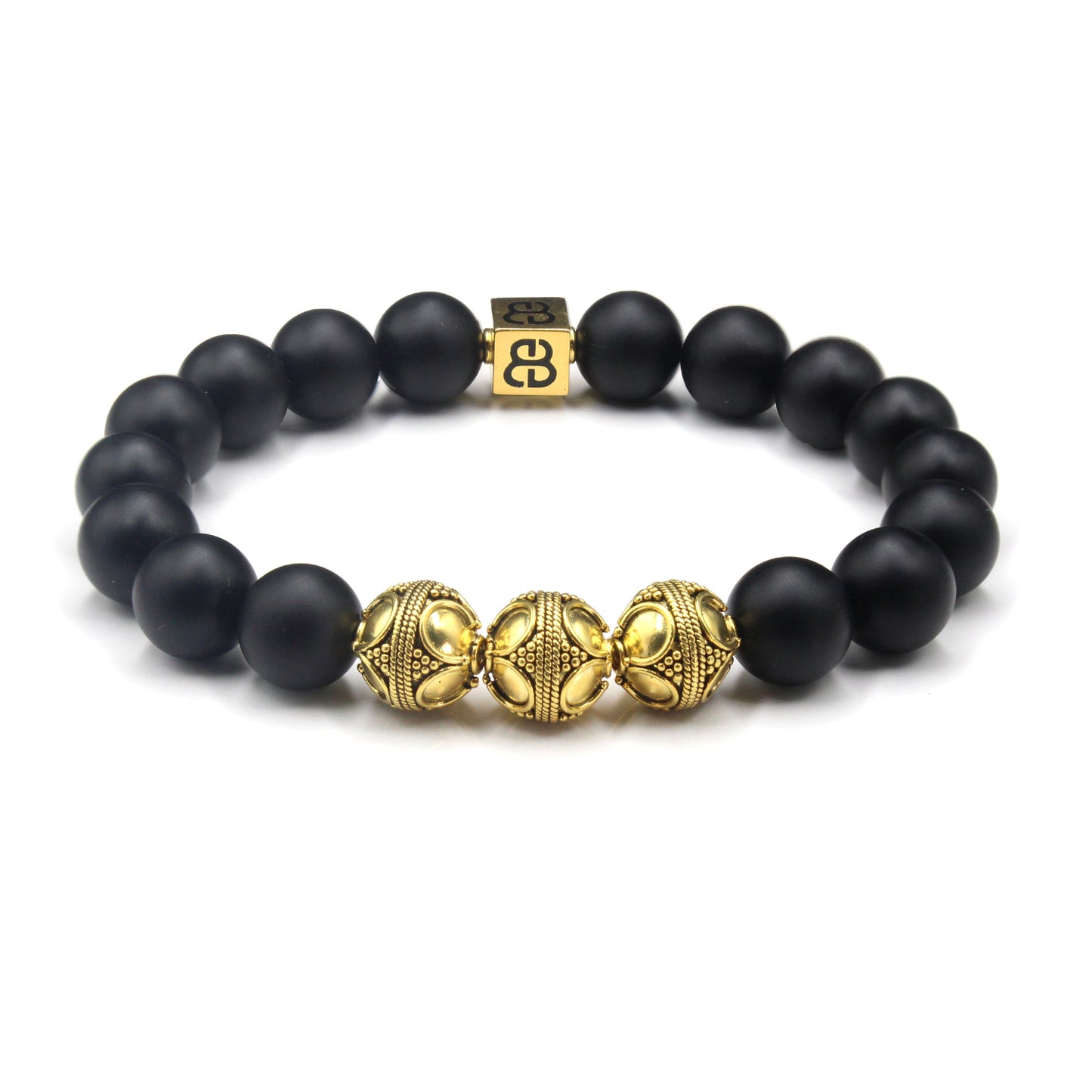 Matte Black Onyx and Gold